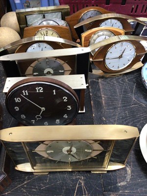 Lot 2565 - Collection of 12 Metamec mantel clocks