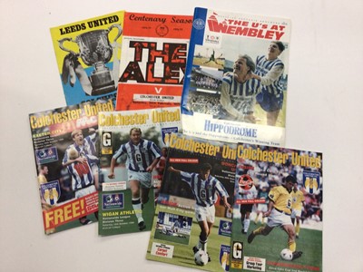 Lot 1453 - Football programmes good range of Colchester United home games mostly 1970s - later period plus others