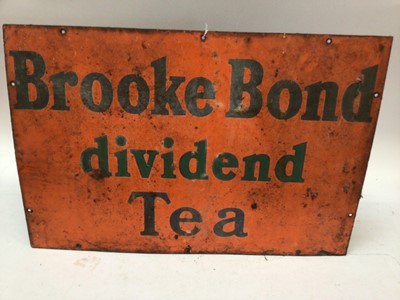 Lot 2606 - Vintage Brooke Bond Tea enamel sign, 51 x 76cm