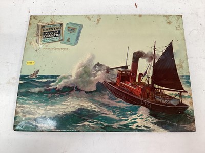 Lot 2614 - Capstan Navy cut cigarettes vintage advertising sign, 50.5 x 38cm