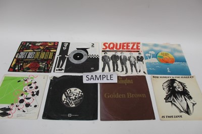 Lot 2236 - Two boxes of 1980s - 1990s 45rpm records, various artists including Meat Loaf, Rolling Stones, Bob Marley, Police etc