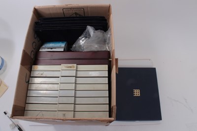 Lot 499 - Accessories - Lindner stacking coin trays x 8, loose trays and other items (qty)