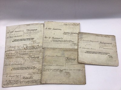 Lot 1501 - Selection of early parchment indentures 1880's onwards