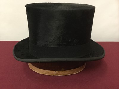 Lot 2136 - Vintage top hat by Austin Reed Ltd Regent Street London.