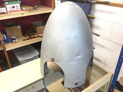 Lot 853 - Old cast aluminium air craft propellor nose cone 61 cm high