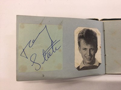 Lot 1482 - Autograph album containing 1950's and 60's period, including Bill Haley, Harry Secombe, Freddy Mills, Pete Murray, Tommy Steele.