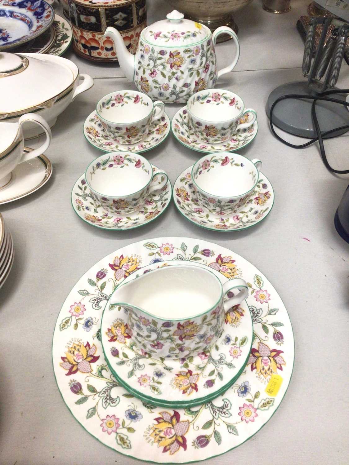 Lot 351 - Minton Haddon Hall four place setting teaset