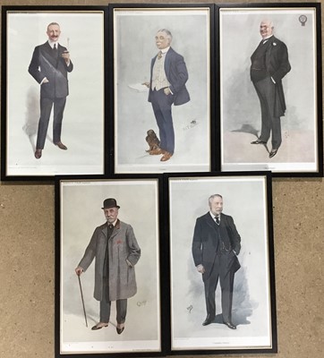 Lot 257 - Five Vanity Fair prints, Cockie, The Colonel, E.D., Canadian Finance and Frizzy, each in glazed frame
