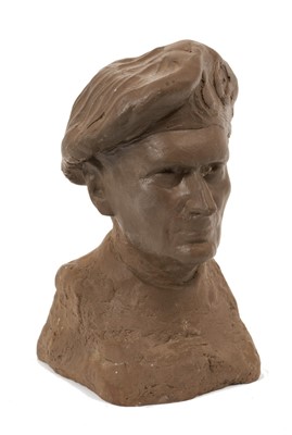 Lot 87 - *Oscar Nemon (1906-1985) bronze resin bust of Field Marshall Earl Montgomery