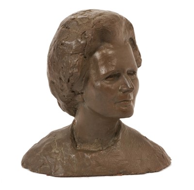 Lot 85 - *Oscar Nemon (1906-1985)bronze resin bust of The Right Hon. Baroness Margaret Thatcher