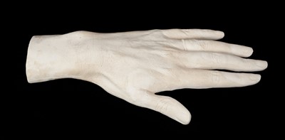 Lot 77 - WITHDRAWN *Oscar Nemon (1906-1985) extremely rare  plaster life cast of Princess Diana's hand