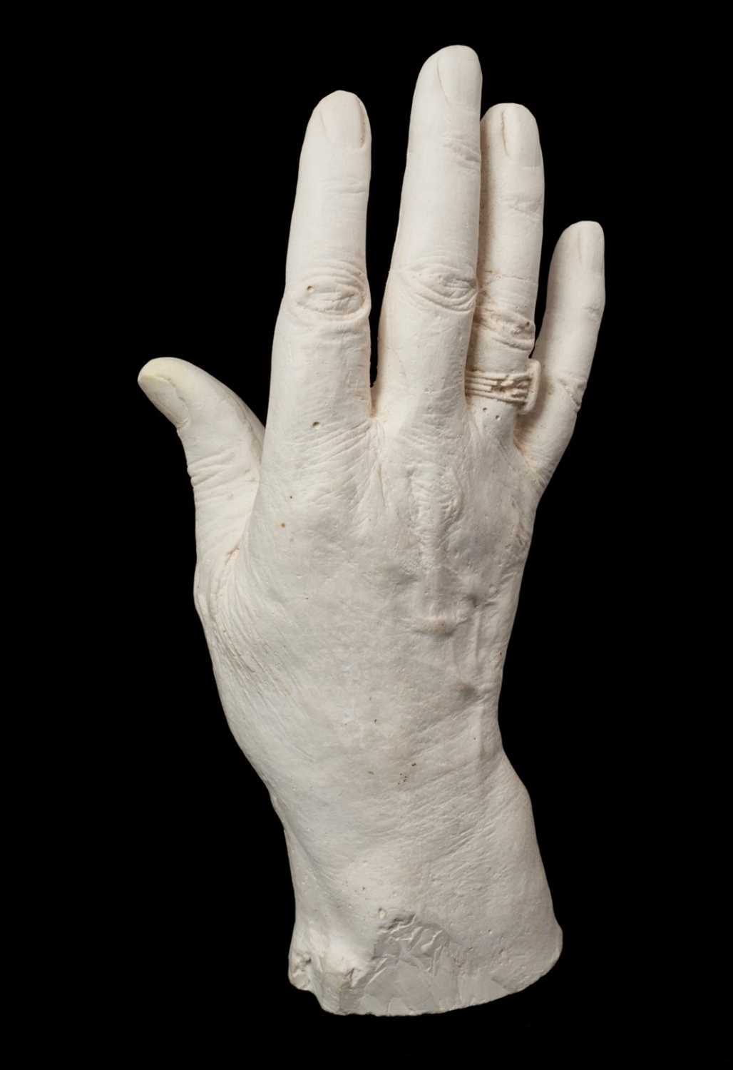 Lot 78 - *Oscar Nemon (1906-1985)very rare plaster life cast of Sir Winston Churchill's right hand