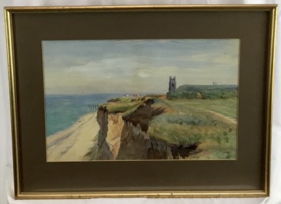 Lot 77 - Late 19th century English school watercolour - Norfolk Coastline, probably 
Cromer, unsigned
