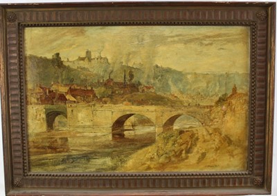 Lot 1164 - Oliver Hall (1869-1957) oil on canvas - Bridgnorth, signed, with handwritten label verso, framed