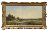 Lot 1030 - Alfred Vickers (1786 - 1868), oil on canvas -...