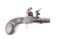 Lot 909 - Fine early 19th century French flintlock muff...