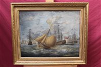 Lot 1037 - Attributed to Thomas Luny (1759 - 1837), oil...