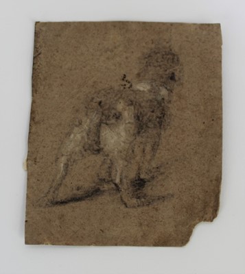 Lot 1059 - Manner of Thomas Gainsborough (1727-1788) chalk sketch - A Dog, 11.5cm x 10cm, unframed