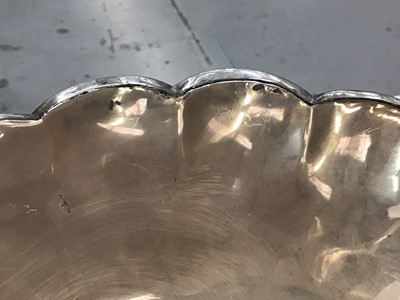 Lot 212 - Early 20th century Japanese silver bowl of typical double skin form