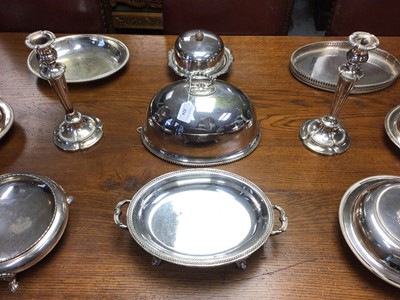 Lot 224 - Selection of Victorian and later silver plate