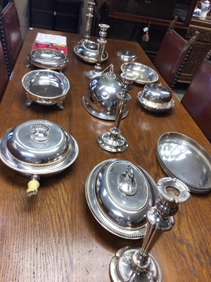Lot 224 - Selection of Victorian and later silver plate