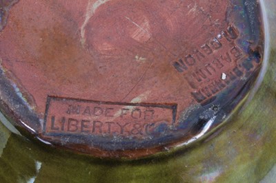 Lot 89 - Liberty & Co, Branham Barum Pottery, Devon, vase with 
green glaze.