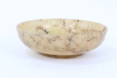 Lot 119 - Chinese carved hardstone dish