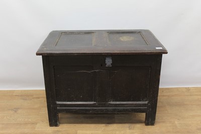 Lot 1302 - Early 18th century small oak coffer