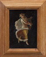 Lot 1047 - 19th century Neapolitan School pair oils on...