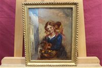 Lot 1051 - Richard B. David, oil on board - 'The Orange...