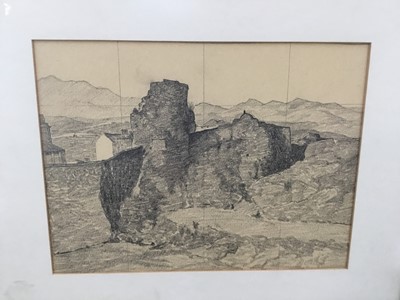 Lot 93 - Bertram Nicholls (1883-1974), two pencil sketches, landscapes
