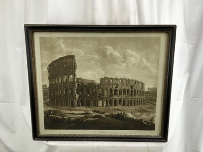 Lot 71 - Gaspar Gabrielli aquatint - the Colosseum, 56cm x 47cm, in glazed frame