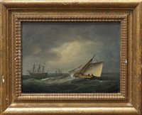 Lot 1055 - Thomas Luny (1759 - 1837), oil on panel -...