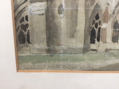 Lot 217 - Thomas Matthew Rooke watercolour - Westminster Cloisters, 23.5cm x 33cm in glazed frame