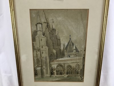 Lot 67 - Thomas Matthew Rooke watercolour - Westminster Cloisters, 23.5cm x 33cm in glazed frame