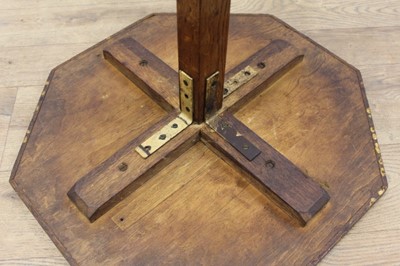 Lot 1321 - Edwardian oak octagonal occasional table