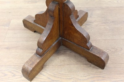 Lot 1321 - Edwardian oak octagonal occasional table