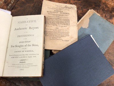 Lot 873 - Norfolk and Norwich interest: The Norwich Magazine, 1835 Nos 1-12 bound in contemporary cloth, together with Zachary Clark - An Account of the different Charities belonging to the poor of the Count...