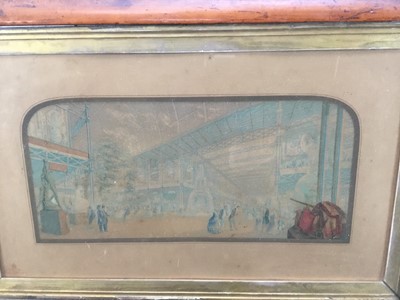 Lot 68 - Baxter Print of the Great Exhibition, 41cm x 23cm, in maple frame