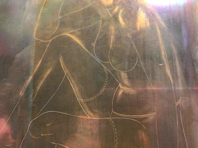 Lot 711 - Eric Gill (1882-1940): orginal copper etching plate