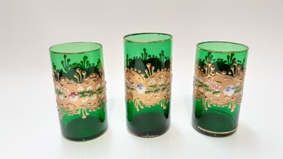 Lot 1263 - Group of venetian glass glasses