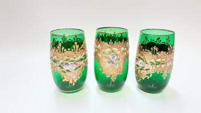 Lot 1263 - Group of venetian glass glasses