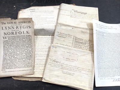 Lot 871 - Norfolk and Hilborough interest: A true copy of the survey of the Lordship and Manor of Hilborrow made in the year 1627, together with mid 17th century document addressed to The Right Hon. Sir Hora...