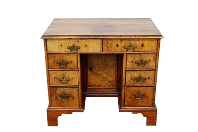 Lot 1436 - Early 18th century and later walnut desk