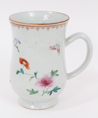 Lot 203 - 18th century Chinese famille rose porcelain mug