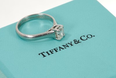 Lot 421 - Tiffany & Co. diamond single stone ring 0.68ct H colour, VVS