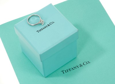 Lot 421 - Tiffany & Co. diamond single stone ring 0.68ct H colour, VVS