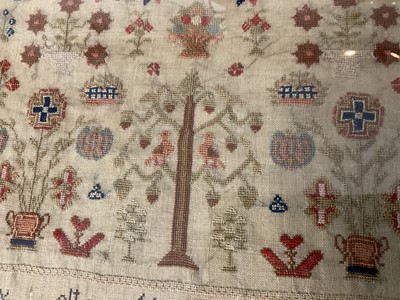 Lot 763 - Georgian needlework sampler