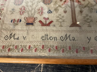 Lot 763 - Georgian needlework sampler