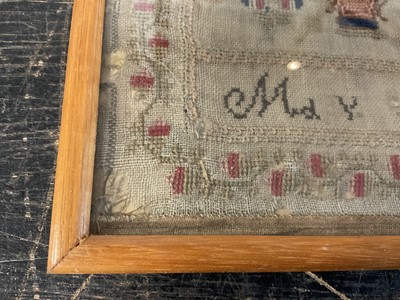 Lot 763 - Georgian needlework sampler